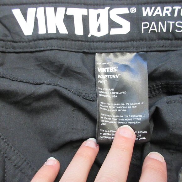 Viktos Wartorn Pants Men's 34X30 Black Cotton Blend Tactical Outdoor Hunting 514 - Picture 3 of 16
